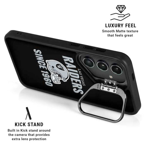 NFL Las Vegas Raiders Helmet Galaxy S25 Kickstand Case